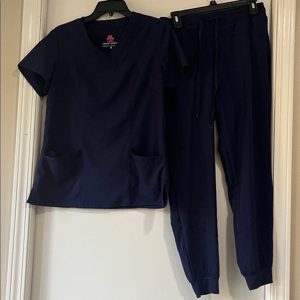 Navy Blue Scrub Set